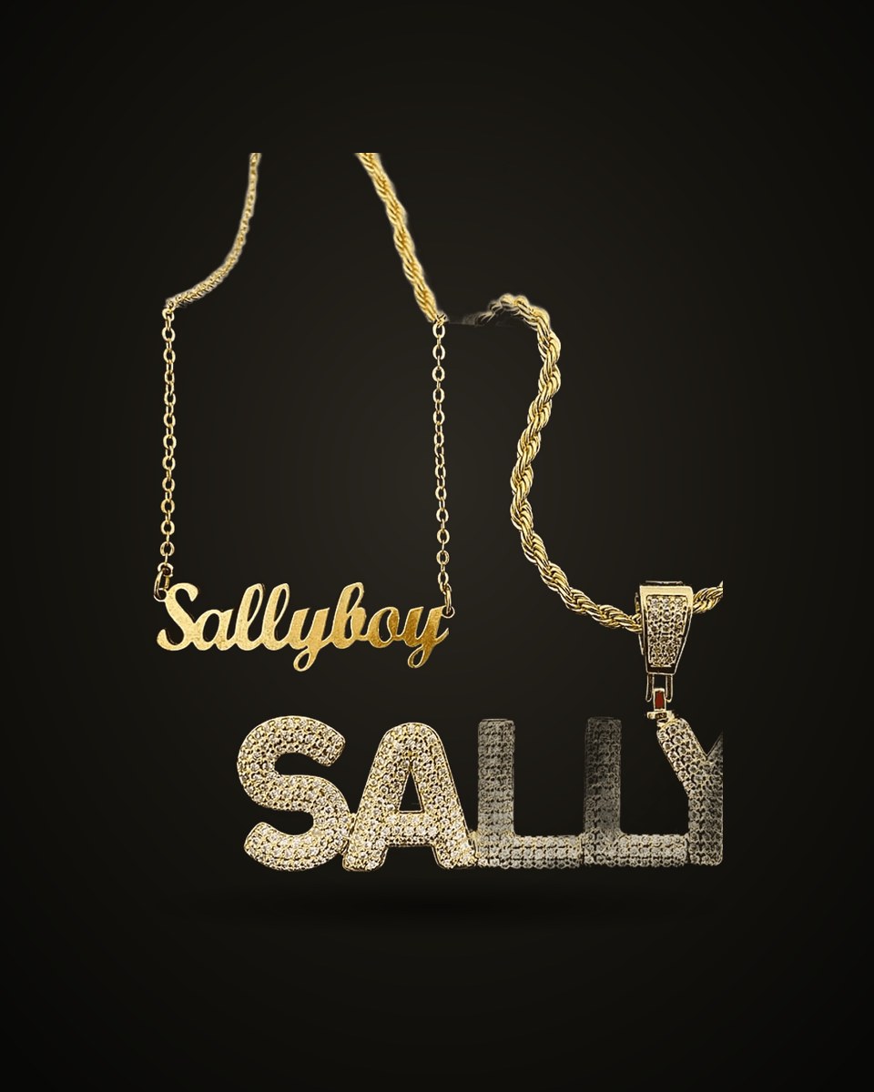 Placa con Nombre · Oro laminado 18k