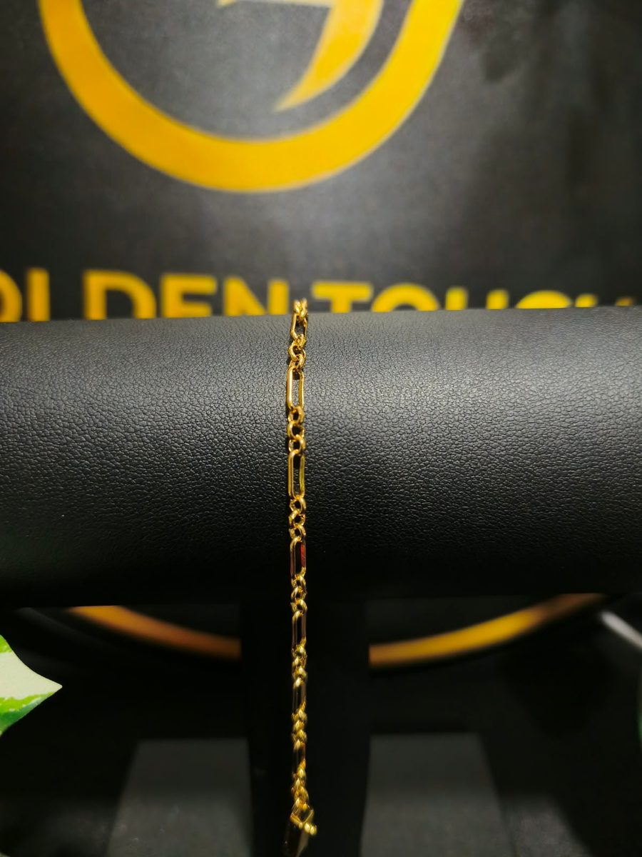 Pulsera Rolo Facetado 18k · Oro laminado 18k