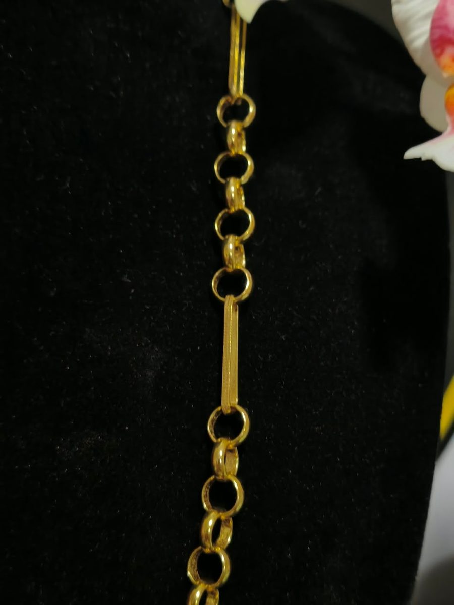 Rolo Facetado con Textura XL 18k 60 cm · Oro laminado 18k